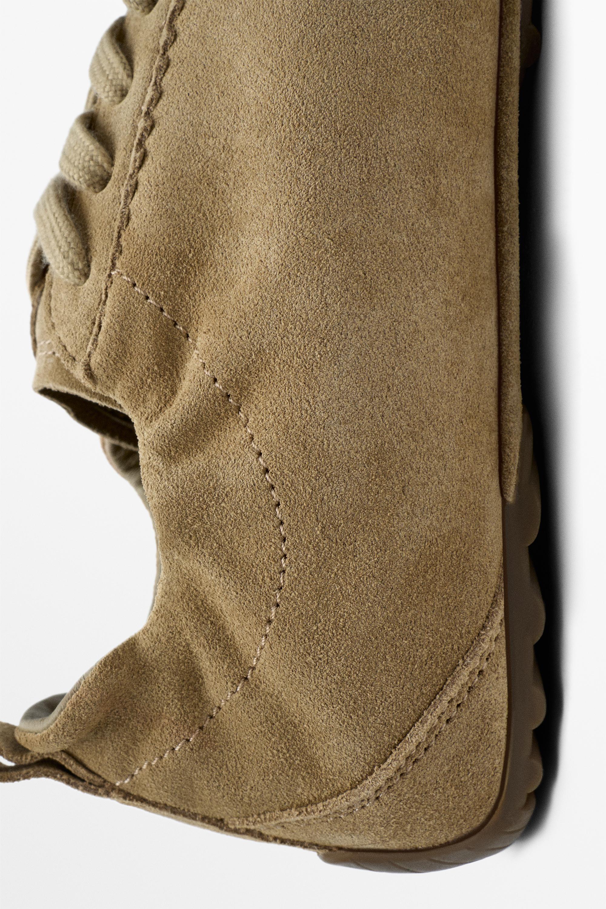 Chaussure de sport en cuir souple